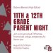 DBHS 11th and 12th Grade Parent Night - August 26 @ 5:30pm